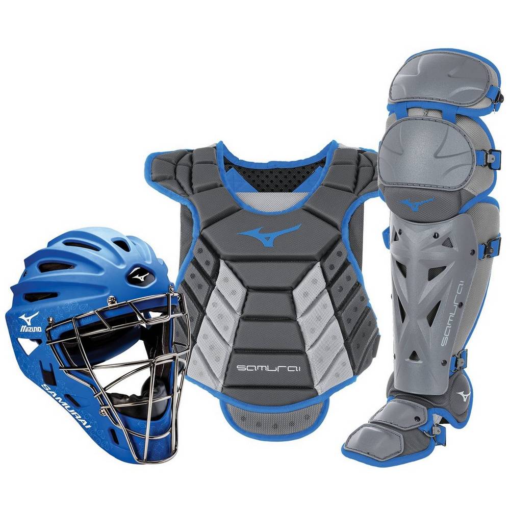 Catchers Gear Mizuno Samurai Boxed (14-15") Donna - Grigie/Blu Reale - 87645-TMKE